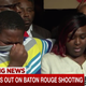 Cameron Sterling, the son of Alton Sterling, cries as his mother, Quinyetta McMillon, demands justice for his father, who was killed by Baton Rouge, La., police July 5, 2016.
MSNBC screenshot